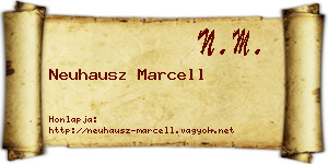 Neuhausz Marcell névjegykártya